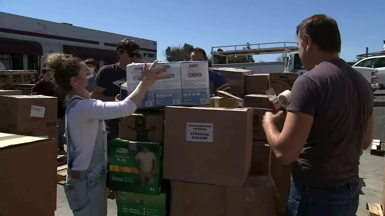 Bay Area Georgian Americans collect humane relief supplies for Ukraine