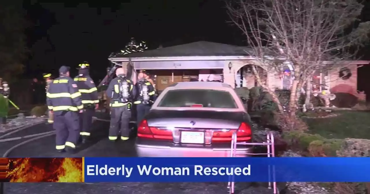 Police rescue elderly woman from fire in Willow Springs