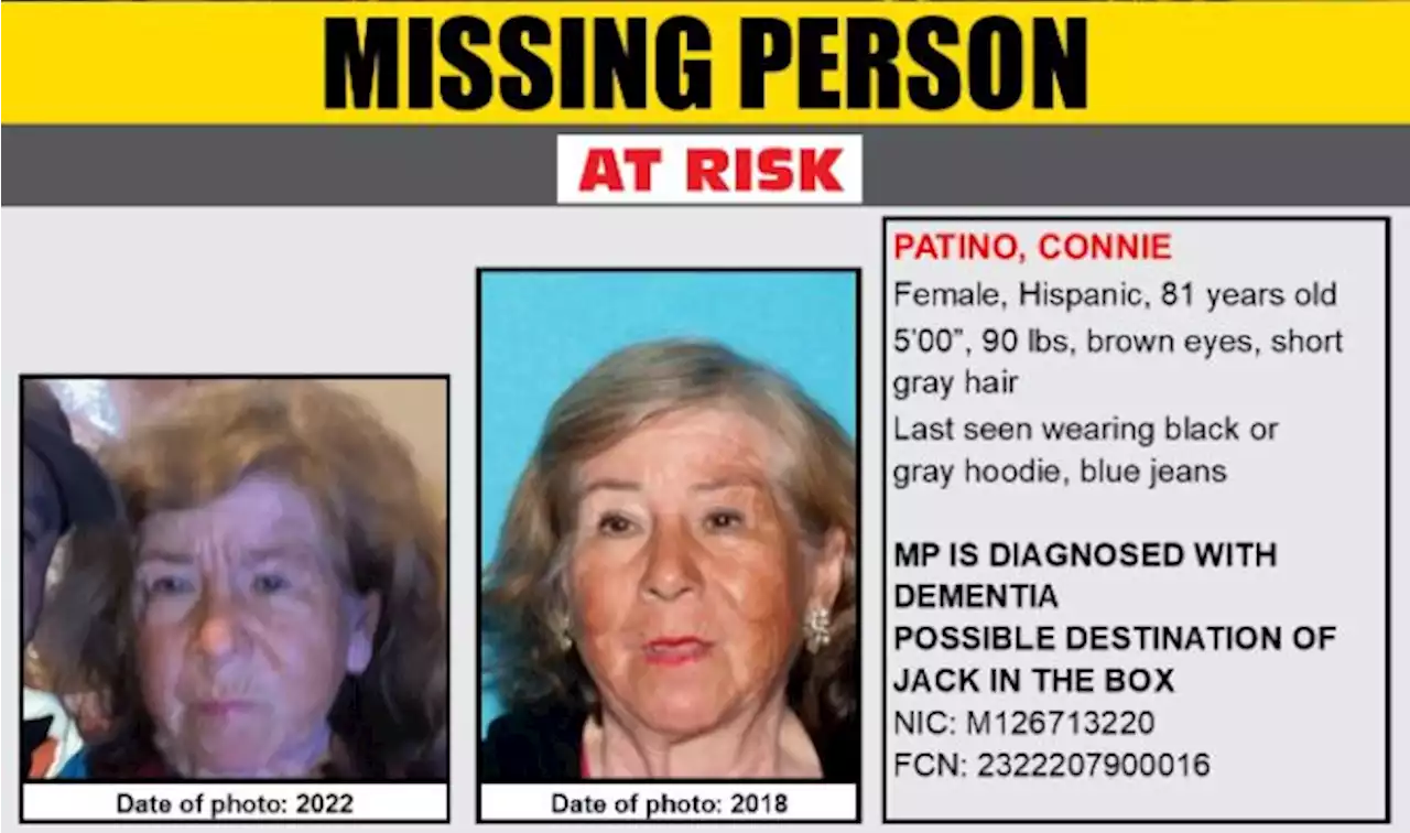 Woman, 81, With Dementia Goes Missing In East Los Angeles