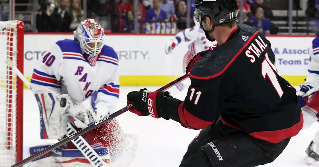 Rangers outshot by Hurricanes 44-18, but Georgiev steals 2 points