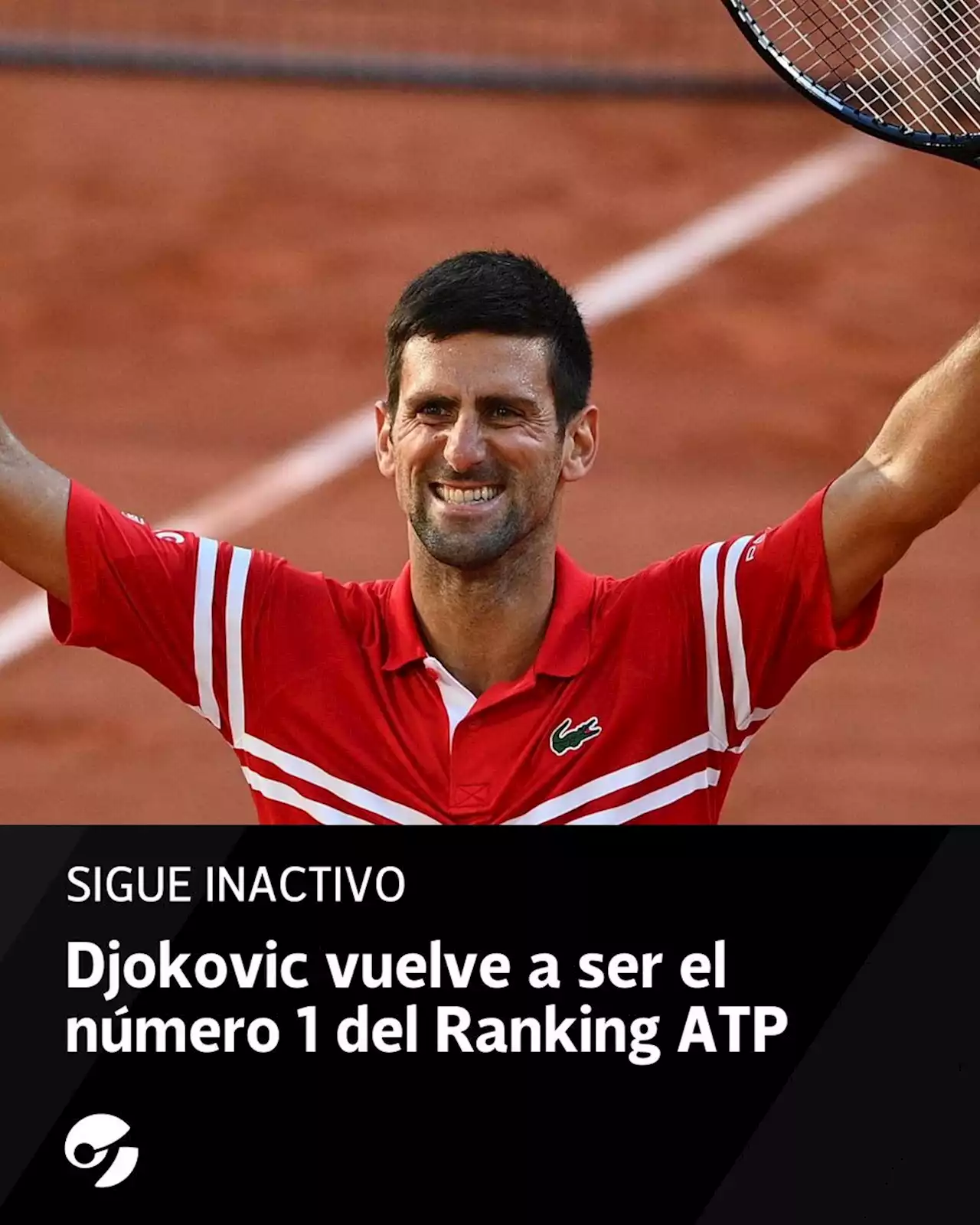 Ranking ATP: Djokovic, sin jugar, vuelve a ser el número 1 y Nadal es otra vez top 3, mientras Alcaraz y Fritz dan un gran salto