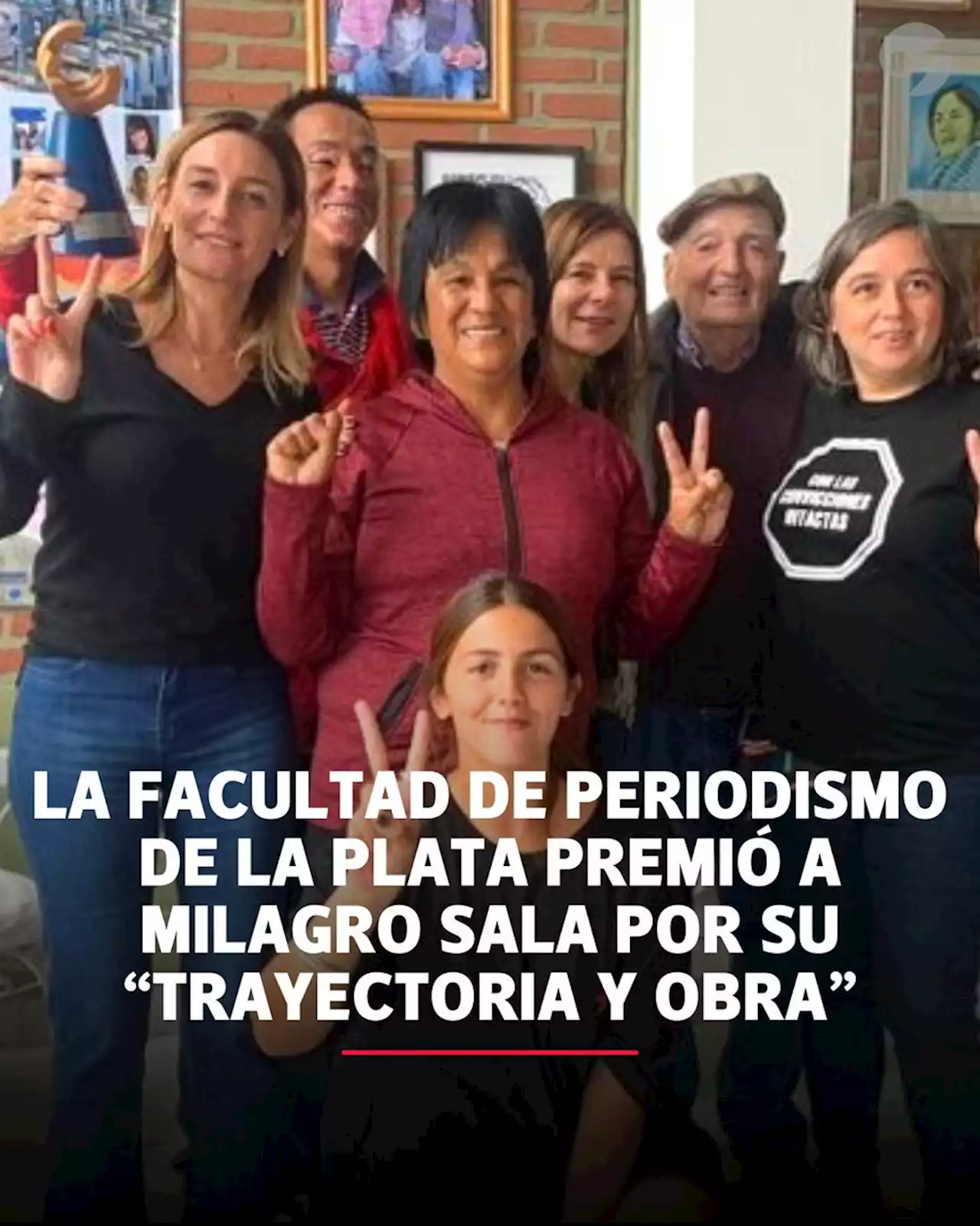 Polémica distinción para Milagro Sala: la Facultad de Periodismo de La Plata le entregó el premio 'Rodolfo Walsh' por su 'trayectoria y obra'