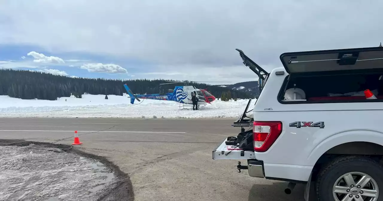 Man airlifted to hospital after snowmobile crash near Rabbit Ears Pass