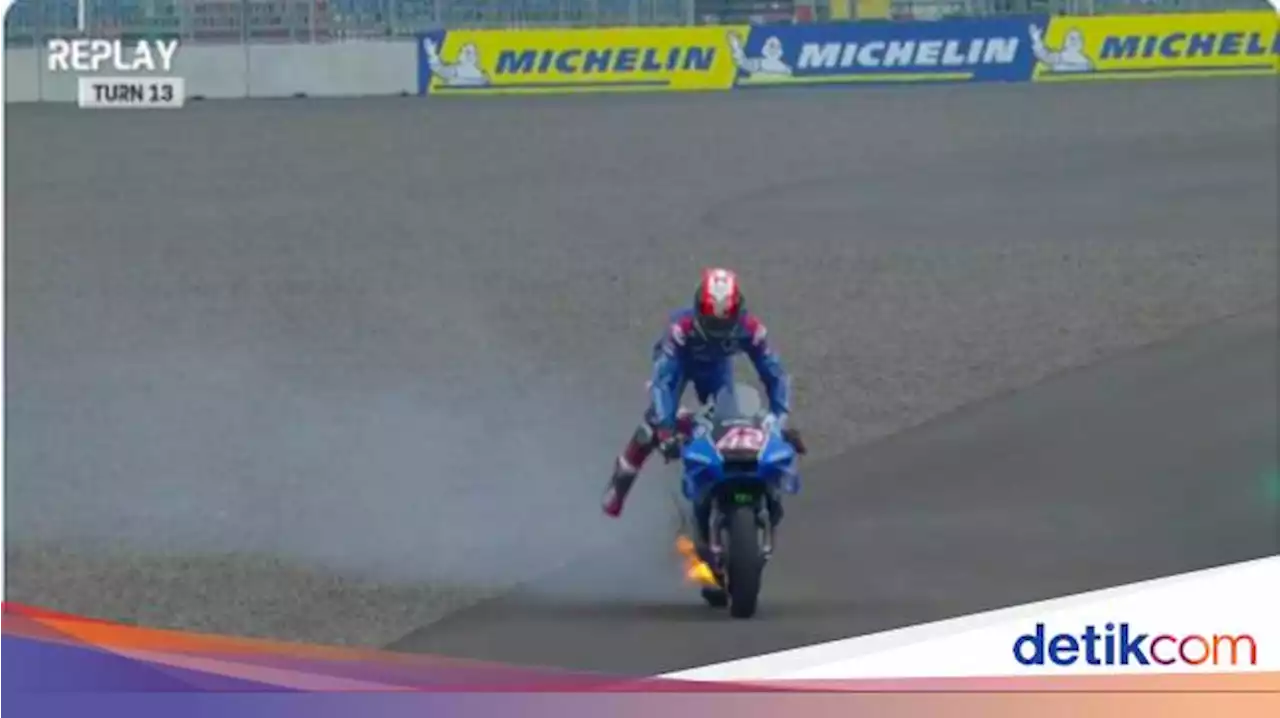 Ternyata Ini Penyebab Motor Alex Rins Terbakar di Mandalika