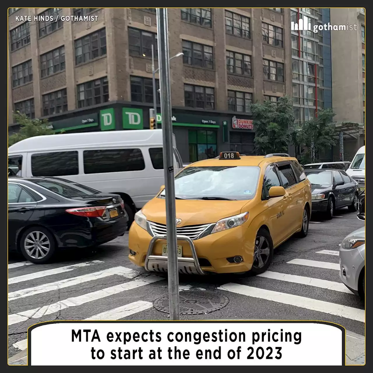 MTA expects congestion pricing to start at the end of 2023