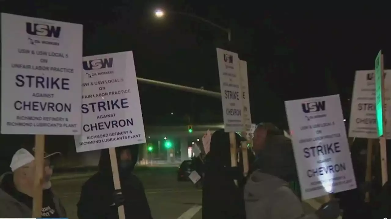 Chevron Richmond Refinery Workers Go On Strike