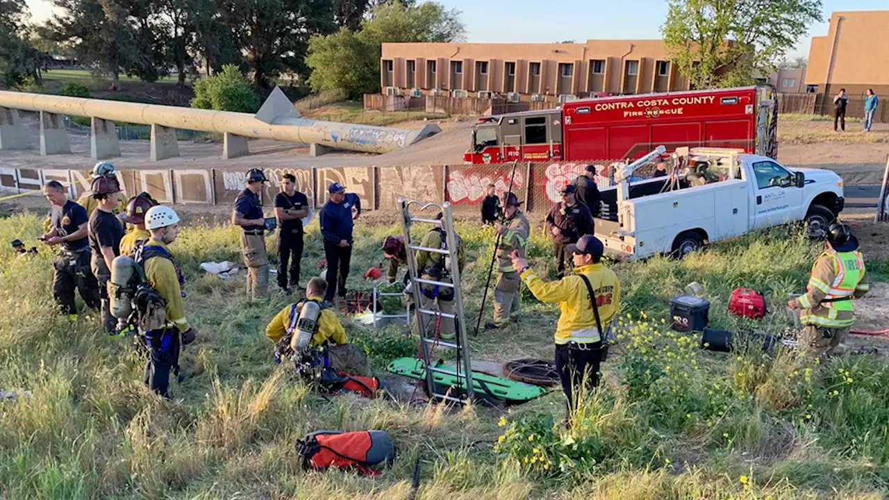 Crews Work to Rescue Man Trapped in Antioch Storm Drain