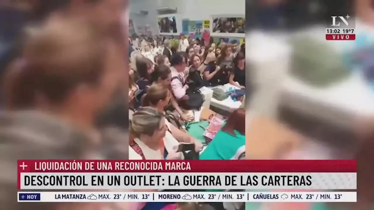 Descontrol en un outlet de Palermo durante una liquidación de carteras