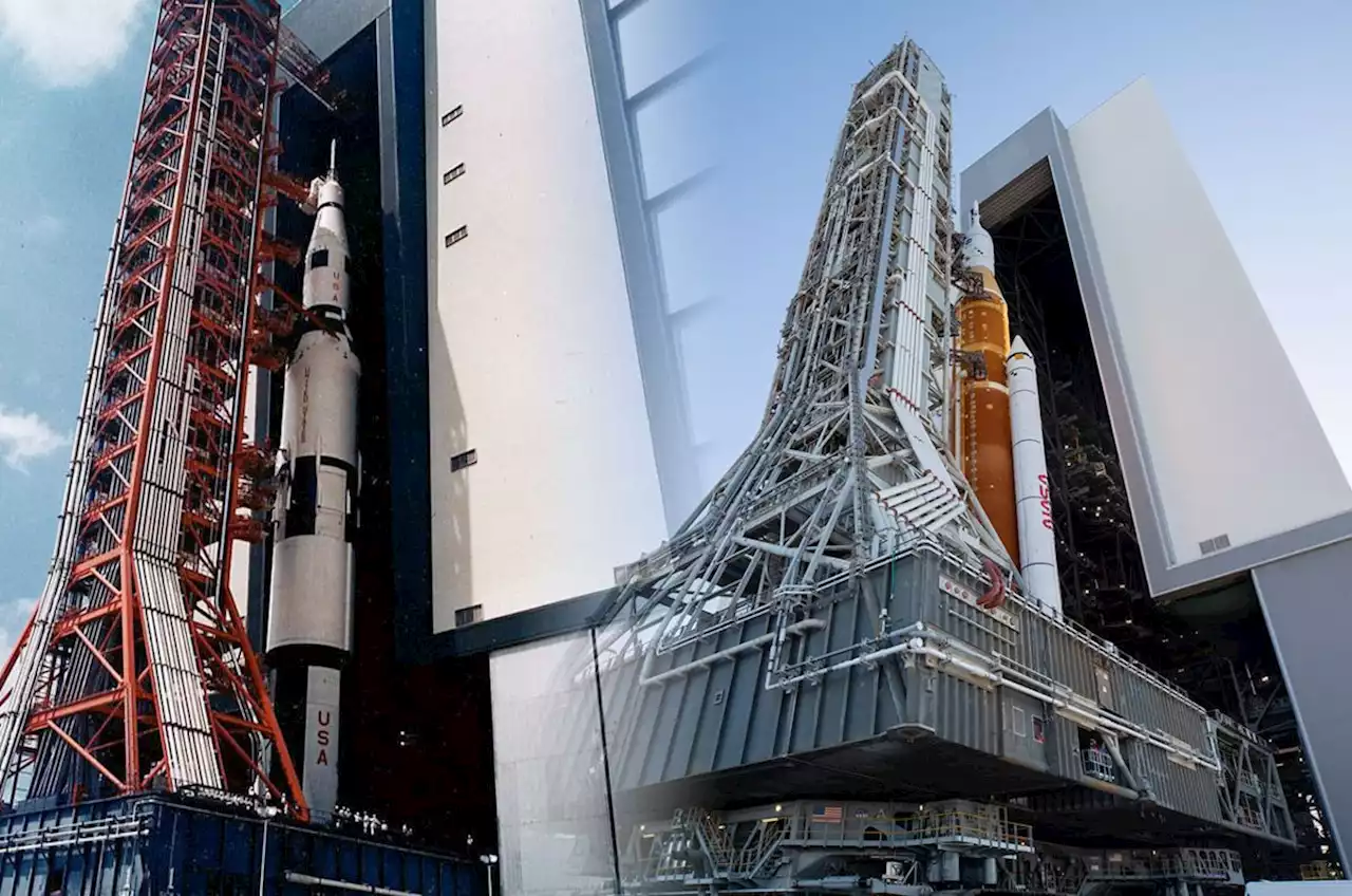 Rocket rollout: How NASA's first Artemis Space Launch System move stacks up against Saturn V