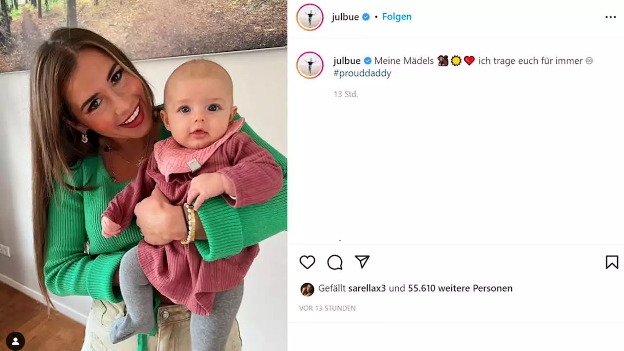 Sarah und Julian Engels zeigen das Gesicht ihrer Tochter Solea