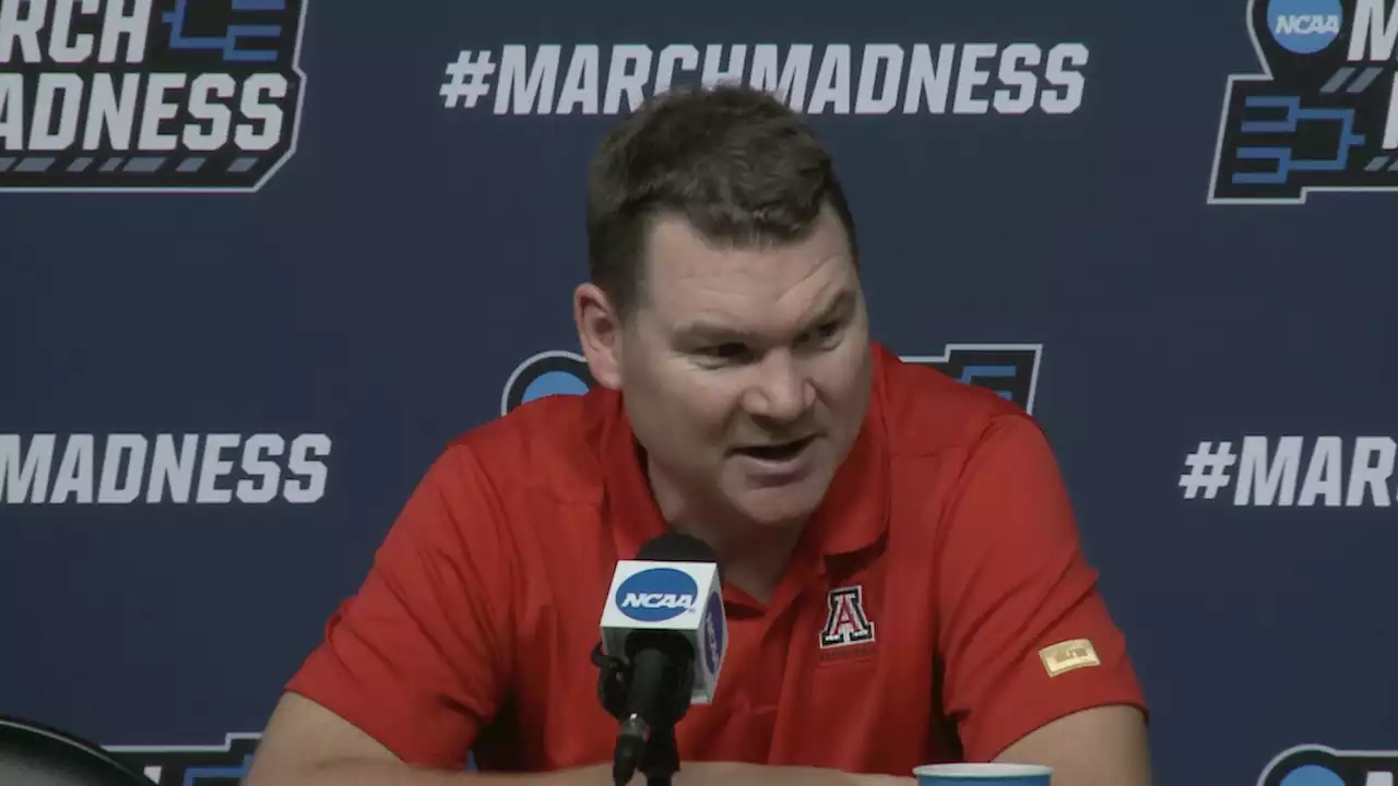 Watch: Best things Tommy Lloyd said after Arizona's overtime win over TCU in NCAA Tournament