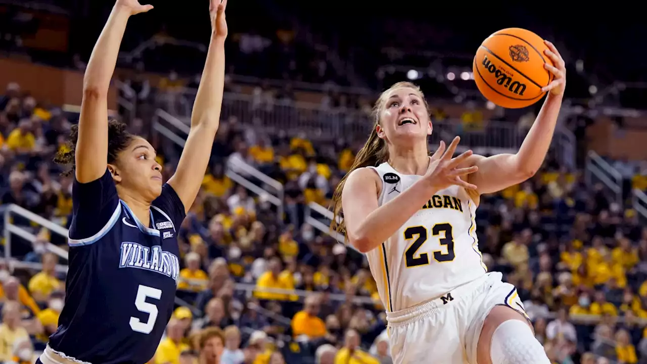 Michigan women beat Villanova 64-49 and return to Sweet 16