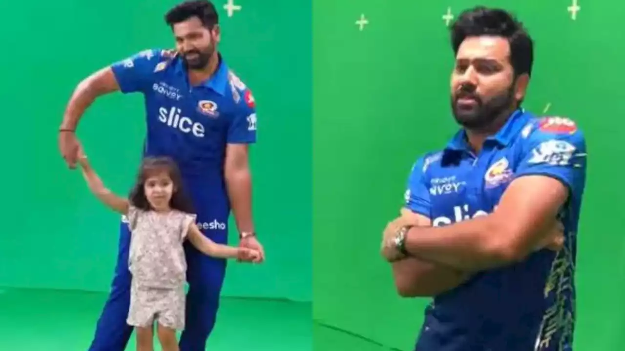 IPL 2022: MI के लिए रोहित शर्मा का स्पेशल फोटोशूट, बेटी संग किया डांस, Video