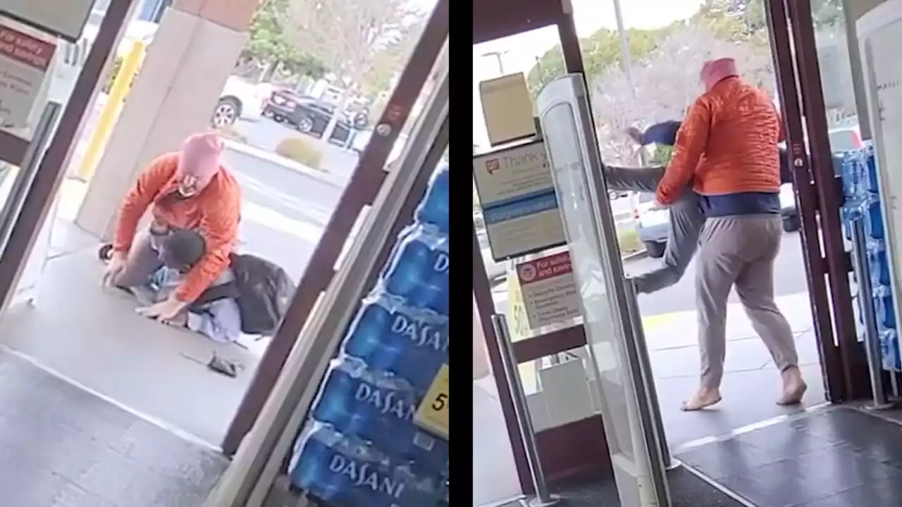 EXCLUSIVE: Video shows man tackle, body slam suspected Walgreens shoplifter in Alameda