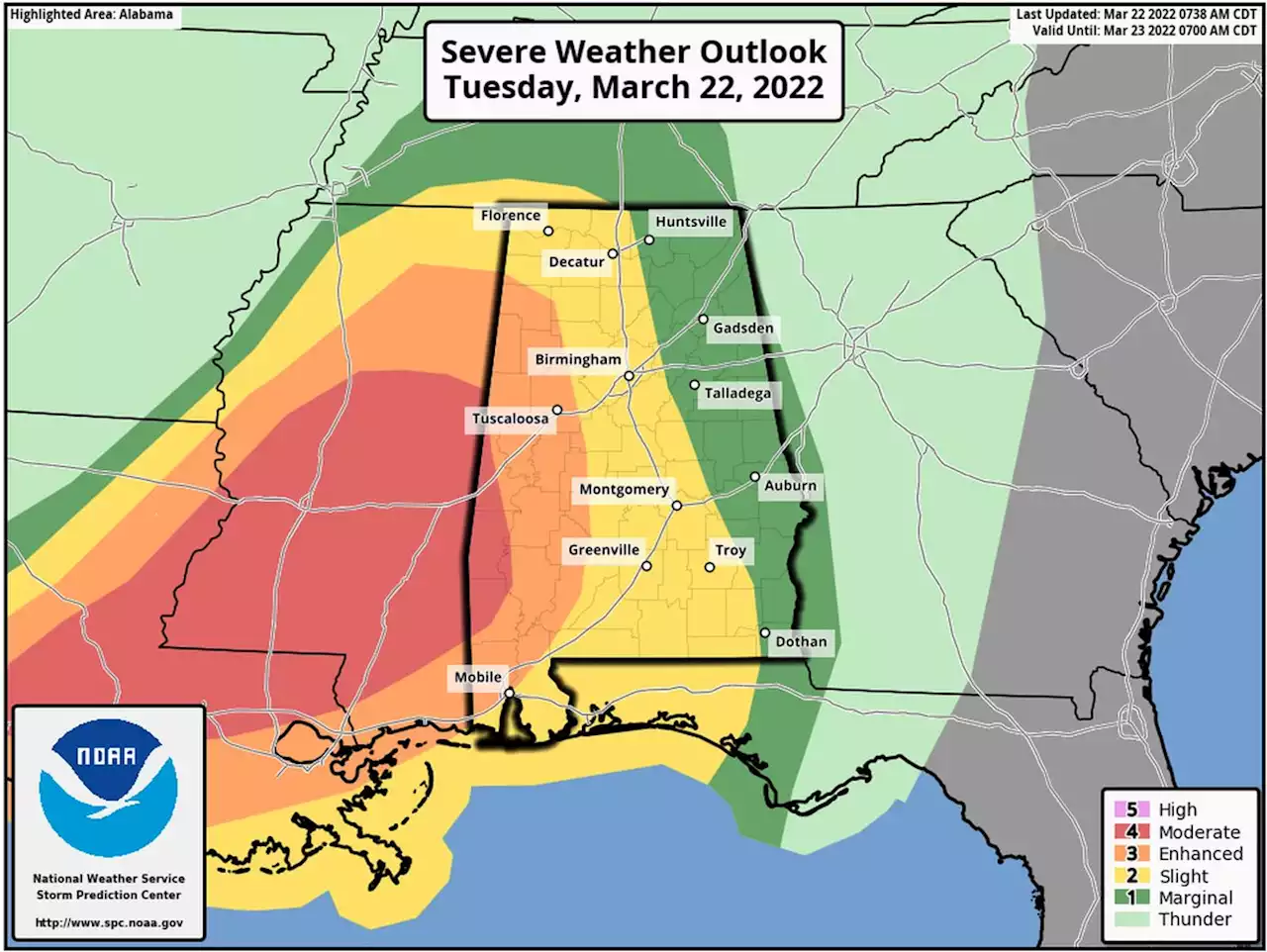 Alabama faces significant severe weather risk: What to know today