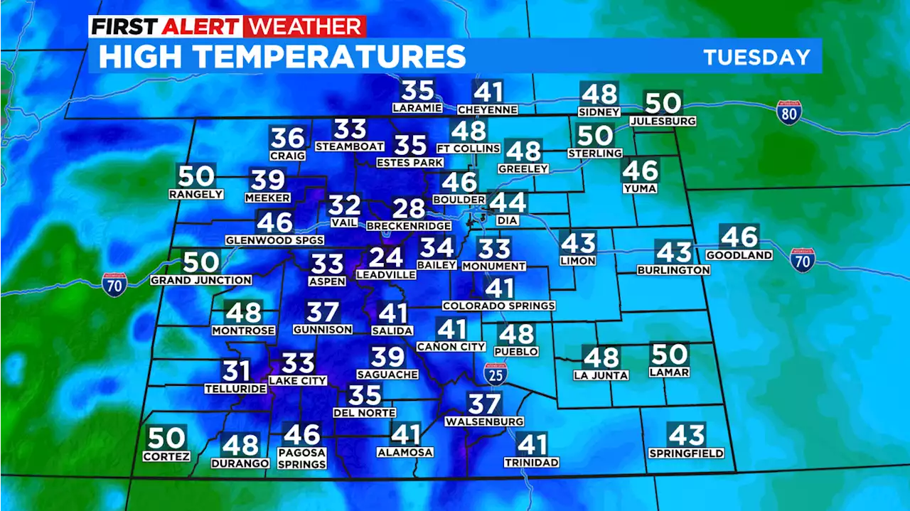 Colorado Weather: Windy With Some Light Snow Showers Tuesday Afternoon