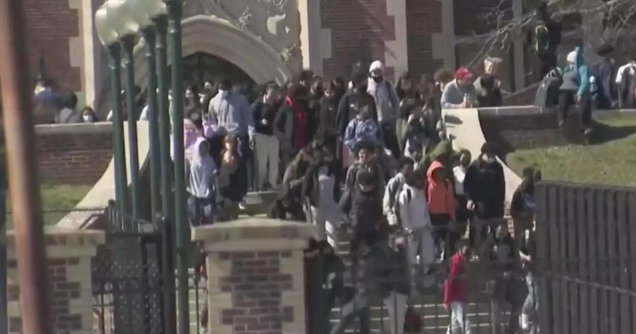 Hundreds of students walk out of New Rochelle High School to protest alleged sexual assault