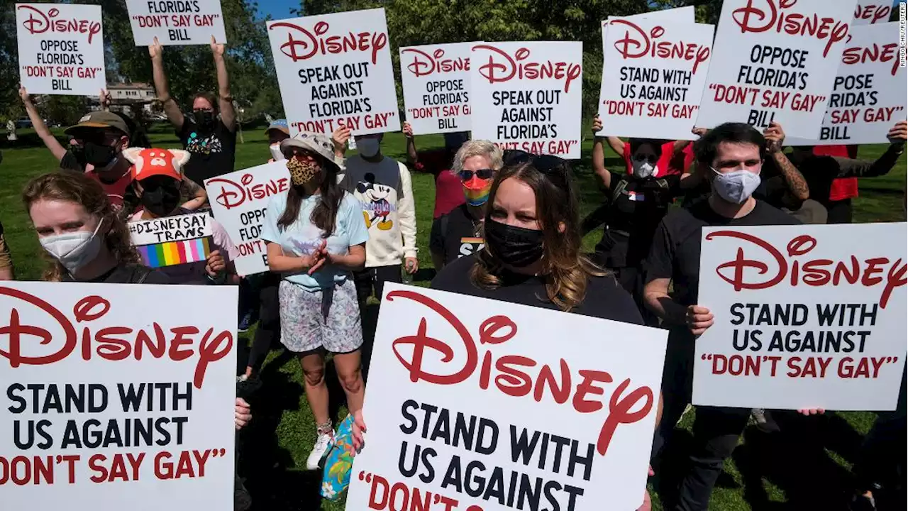 Disney employees walk out, as ESPN and Disney+ back LGBTQ+ rights