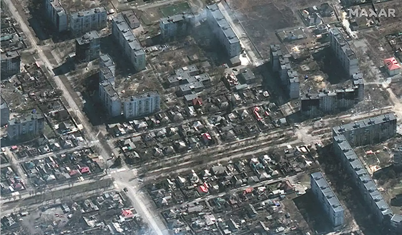 Russian artillery positions, tanks and vehicles seen in new satellite images from Mariupol