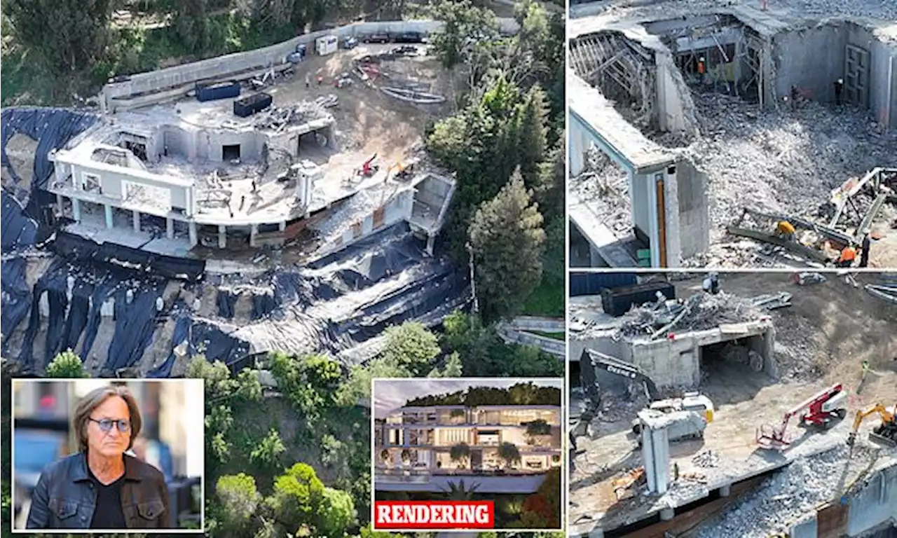 Mohamed Hadid's $50M mega-mansion is finally reduced to rubble