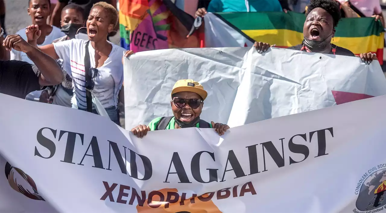 HUMAN RIGHTS DAY: Foreign nationals gather at Parliament to protest against xenophobia