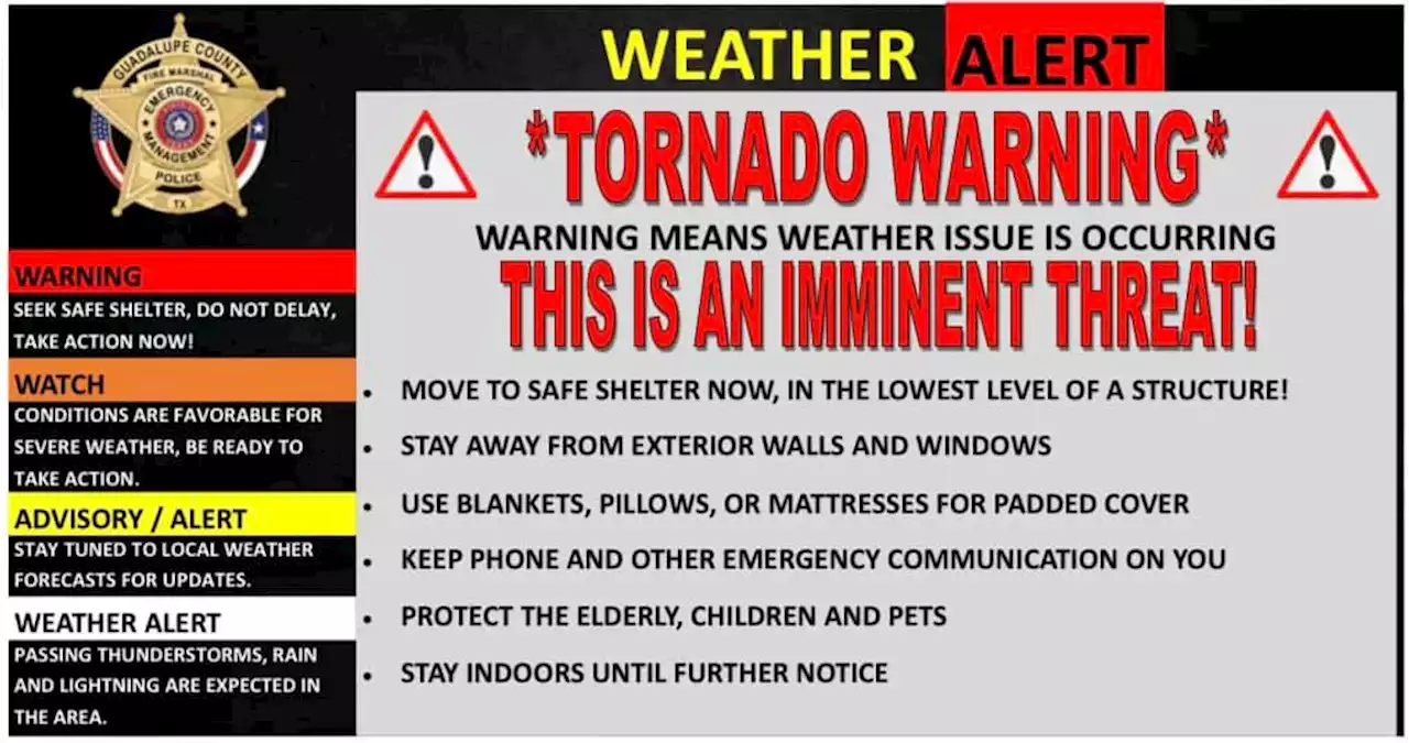 Injuries, damage to structures due to possible tornado reported Kingsbury