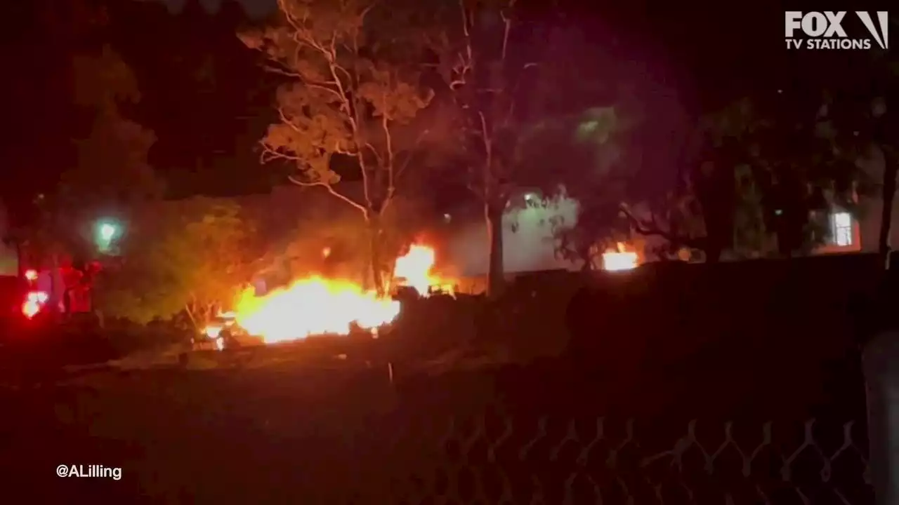 Multiple explosions heard in Culver City homeless encampment fire