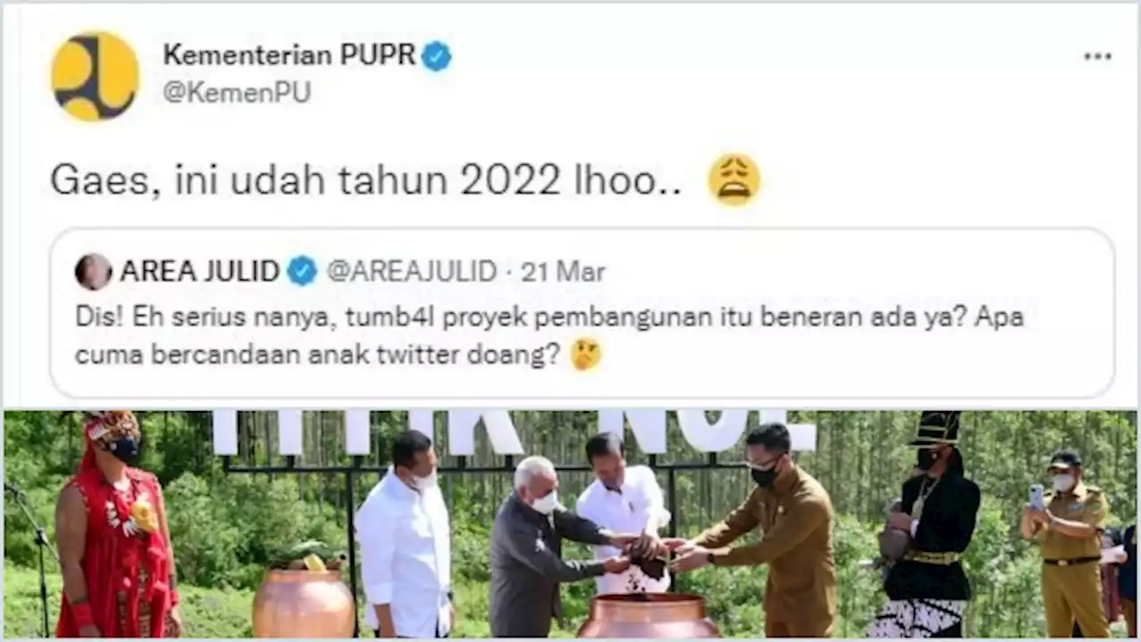 Ditanya Tumbal Proyek, Tanggapan Kementerian PUPR Disekakmat Warganet: Ada Pawang Hujan Tuh