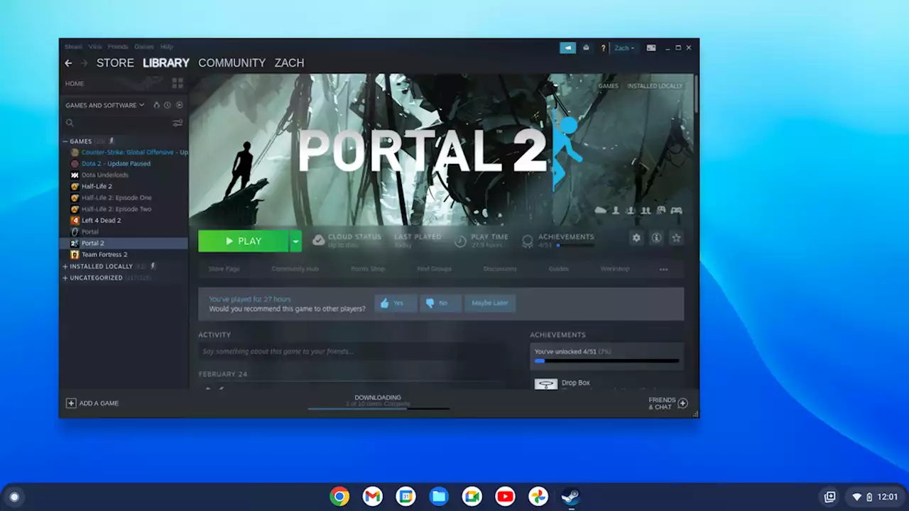 Chromebooks Can Finally Play Windows Games on Steam