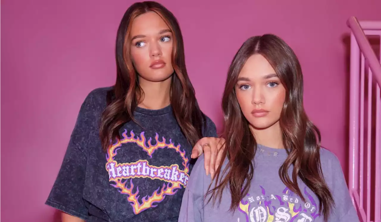 Phoebe and Daisy Tomlinson are the new faces of George @ Asda's Y2K clothing collection