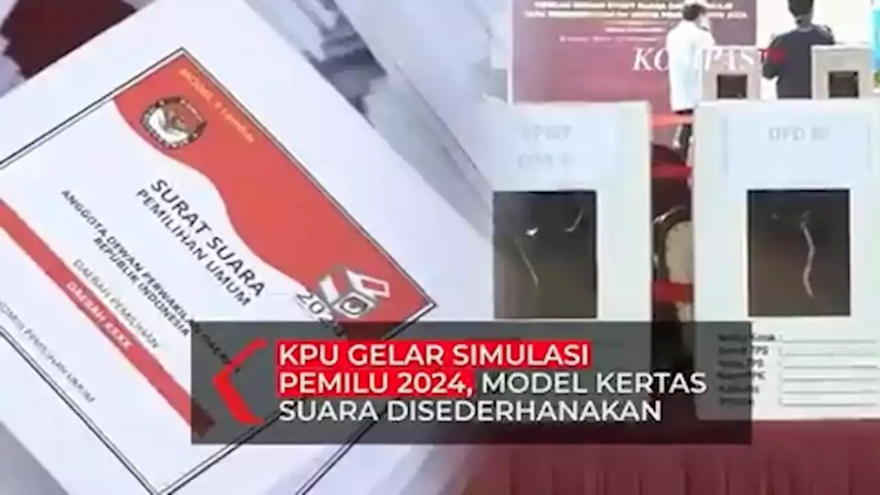 KPU Gelar Simulasi Pemilu 2024, Pamerkan Kandidat Model Kertas Suara Baru