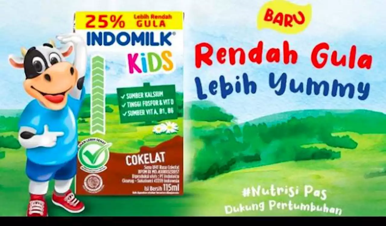 UHT Indomilk Kids Rendah Gula, Pilihan Lebih Sehat untuk Anak