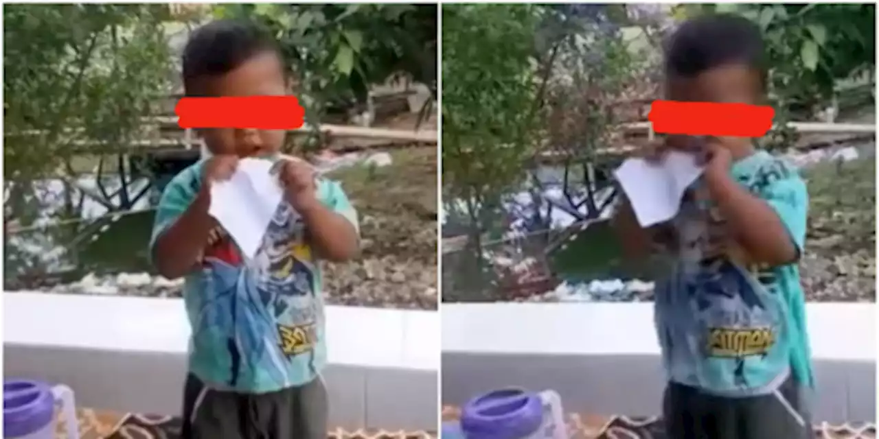 Viral Bocah di Bekasi Doyan Ngemil Kertas, Lahap Seperti Makan Daging | merdeka.com