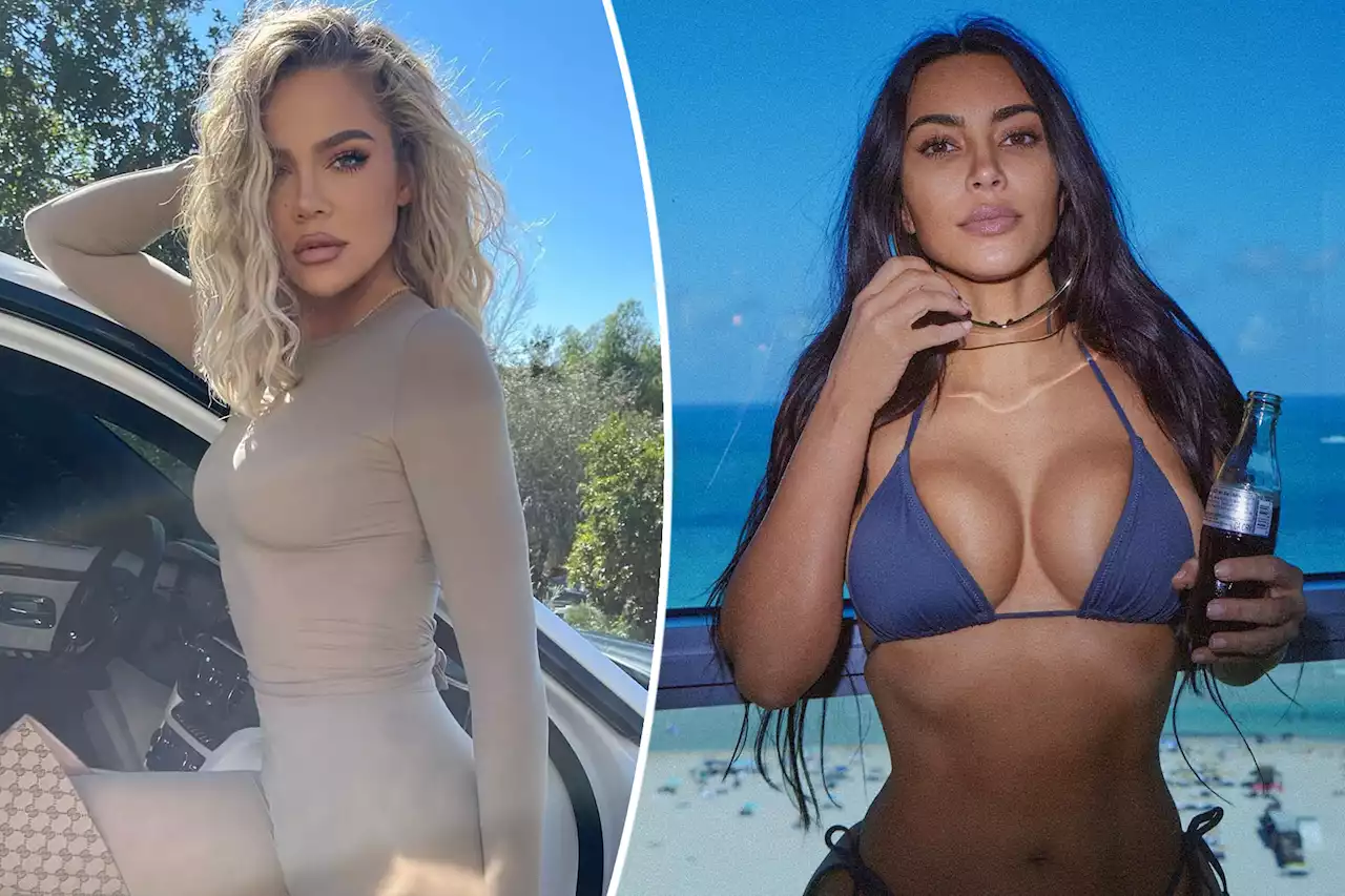 Khloé Kardashian jokingly calls Kim a ‘bitch’ over sexy bikini photos