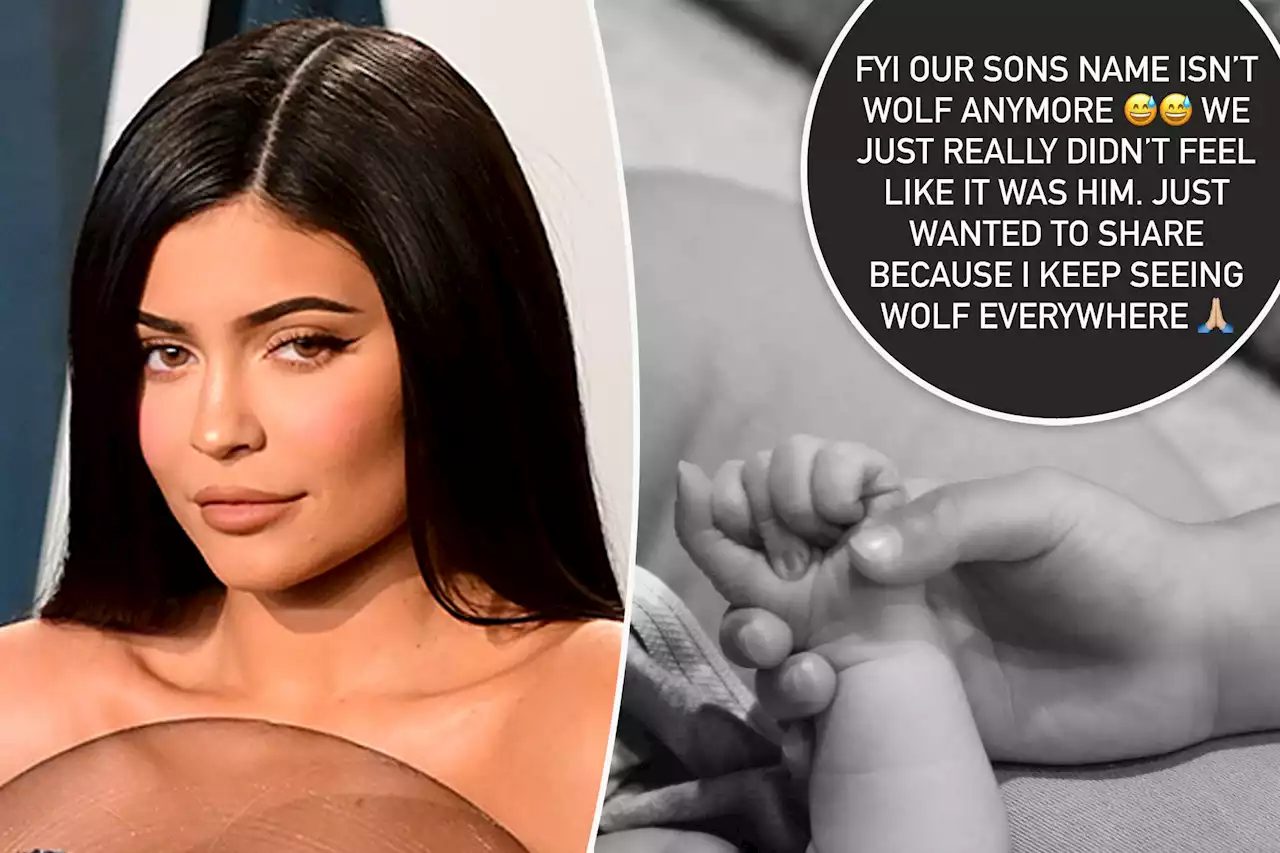 Kylie Jenner changes baby Wolf’s name: We ‘didn’t feel like it was him’