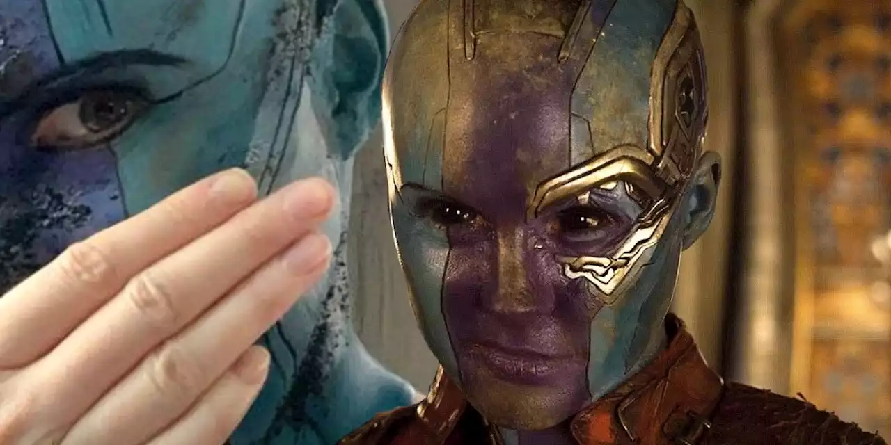 Karen Gillan Shares Sneaky BTS Peek At GOTG 3 Nebula Makeup