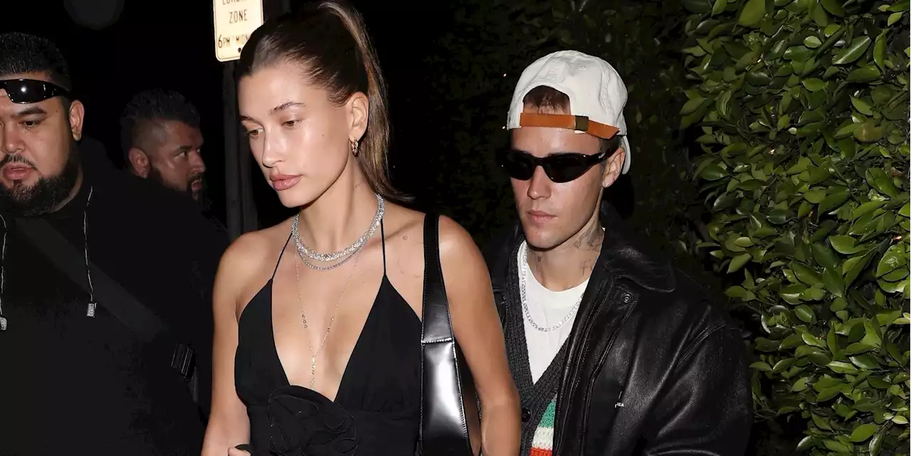 Hailey and Justin Bieber Matched in Black for a Double Date With Kendall Jenner and Devin Booker