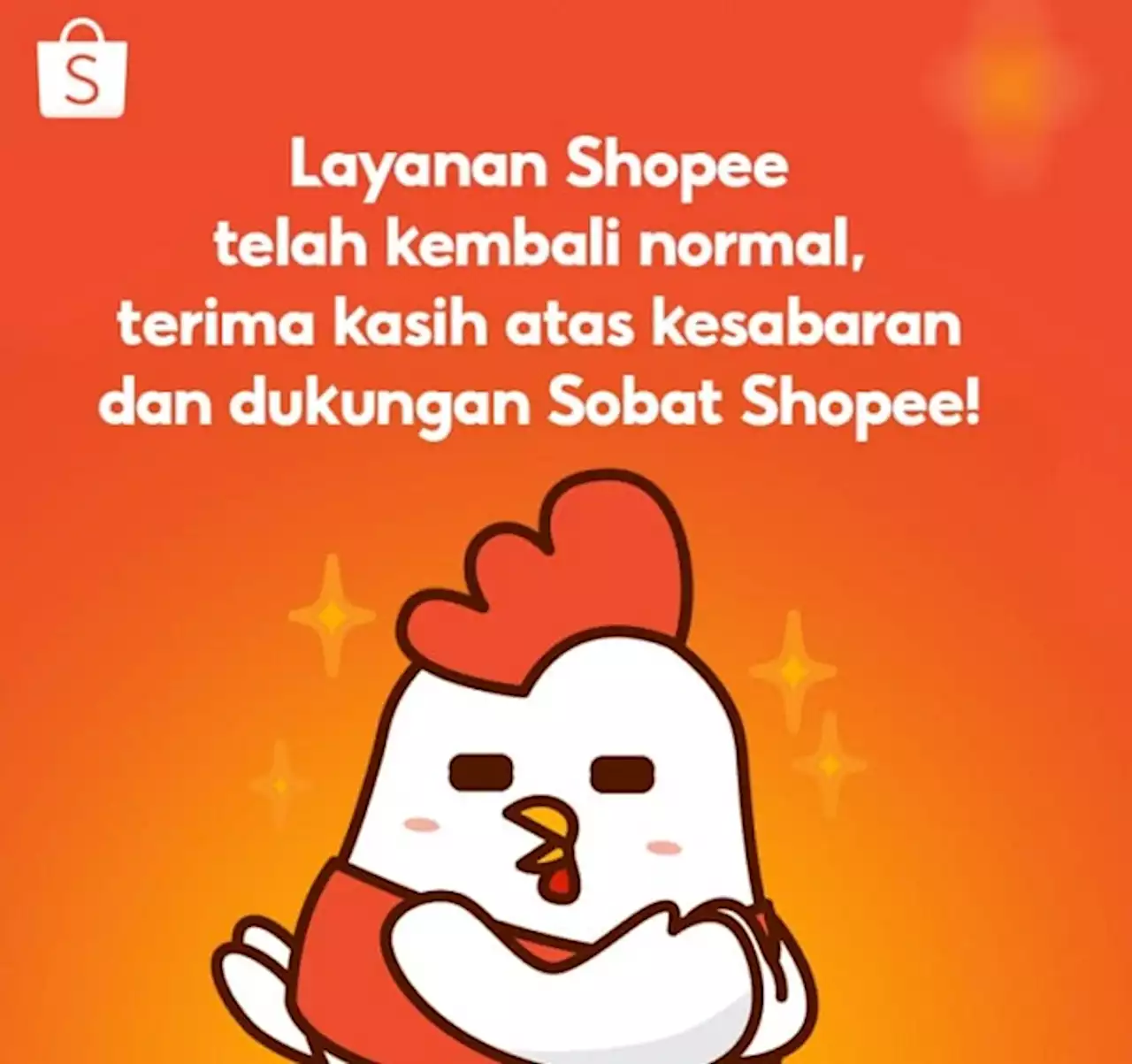 Pengumuman! Shopee Sudah Normal Kembali Silahkan Dicek