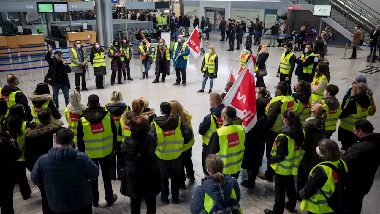 Warnstreiks an acht Flughäfen