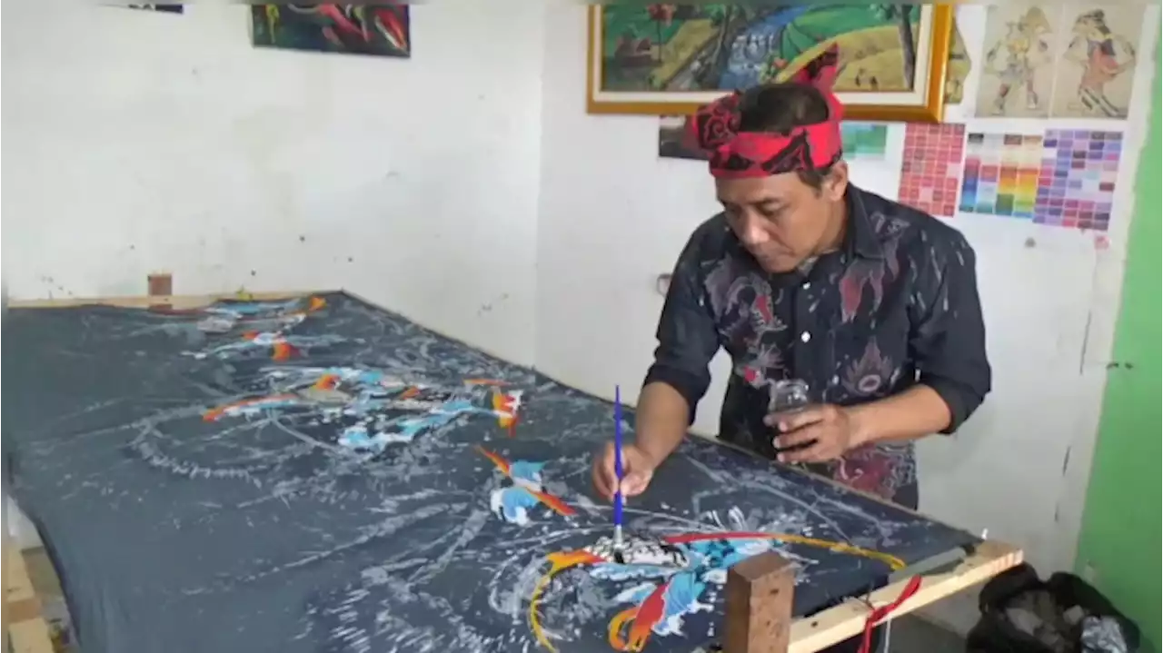 Kreatif, Batik Tiga Dimensi Motif Ikan Koi Raup 'Cuan' di Tengah Pandemi Covid-19