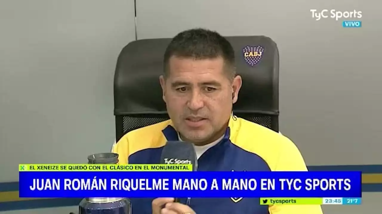 La nota completa de Riquelme tras la victoria ante River en el Superclásico - TyC Sports