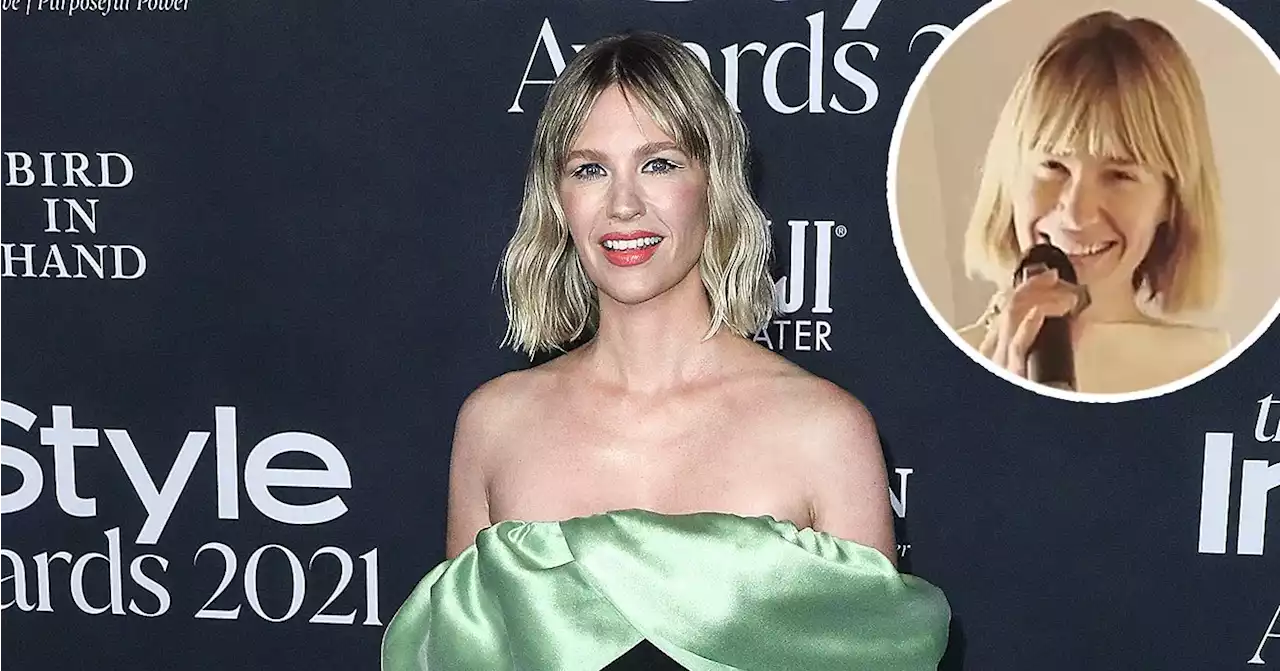 January Jones Comically Responds to Hater Criticizing Her Makeup-Free Look