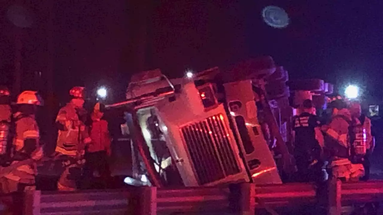 TRAFFIC ALERT: Two semis overturn on different sections of I-10, expect delays