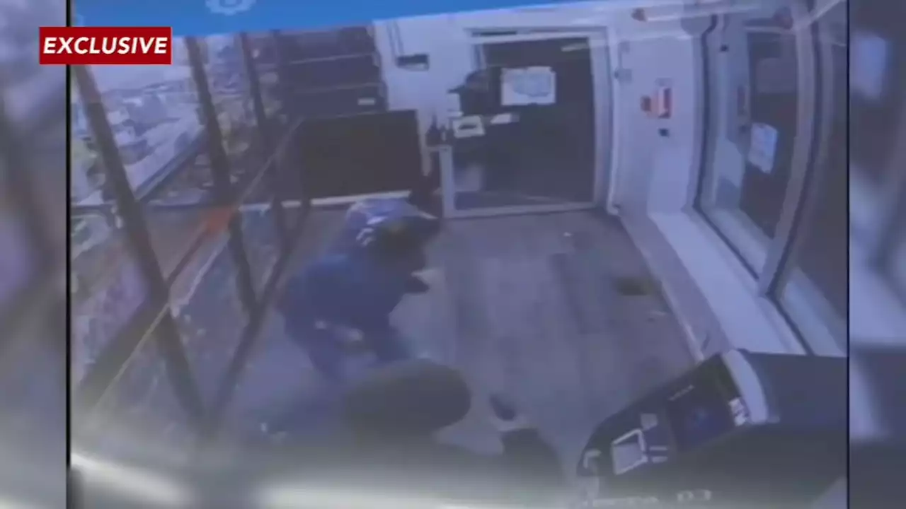 Exclusive video: Would-be robber killed after smoke shop customer fights back