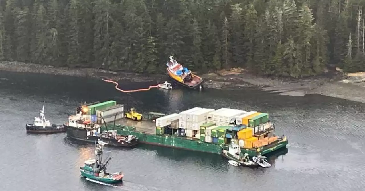 Tug boat runs aground near Sitka, spilling an unknown amount of diesel