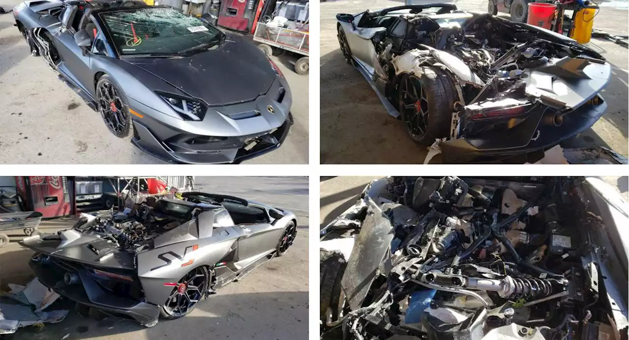 The Lamborghini Aventador SVJ Flattened By A Truck Was Just Sold | Carscoops