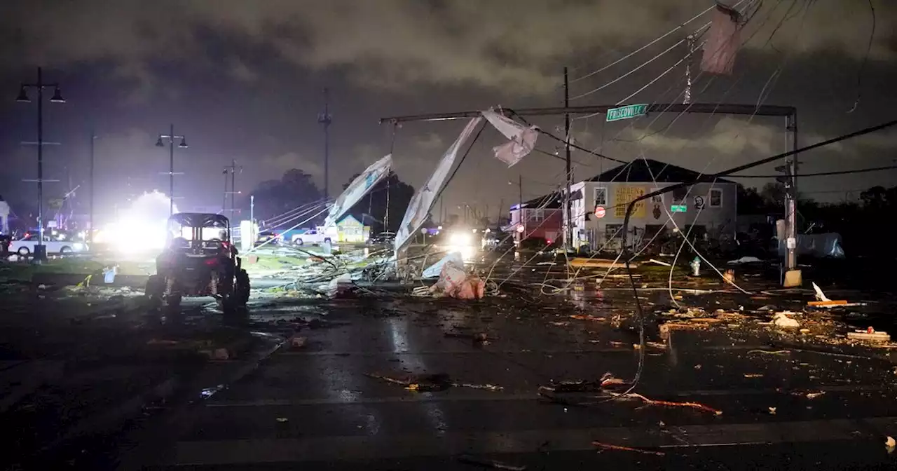 Tornado strikes New Orleans as storms move into Deep South