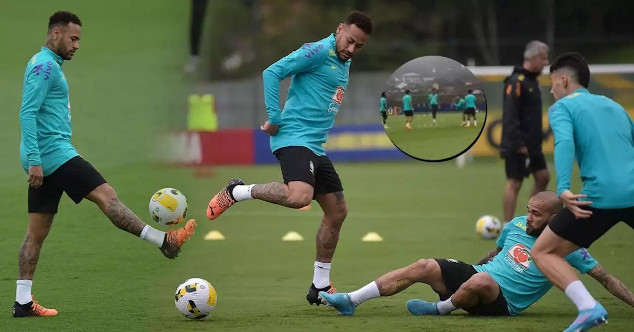 Video: el lujo de Neymar en el entrenamiento de Brasil