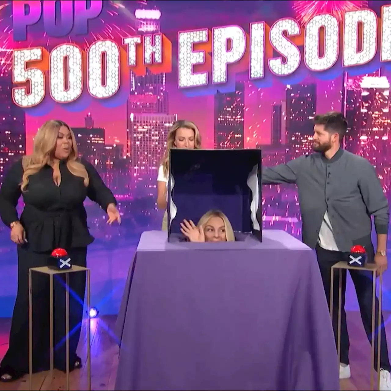 Morgan Stewart's Surprise Appearance on Nightly Pop's 500th Episode Will Make Your Day - E! Online