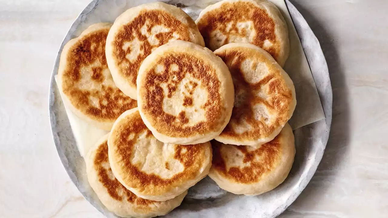 Nut and Sesame Seed Stuffed Pancakes